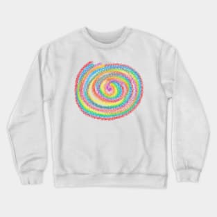 Rainbow spiral Crewneck Sweatshirt